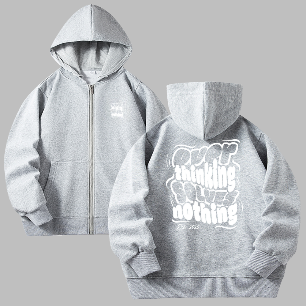 Overthinking Zip Hoodies