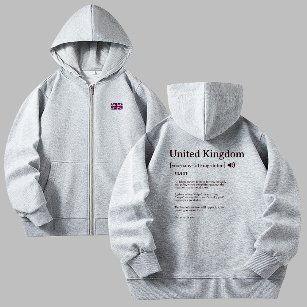 UK Zip Hoodies