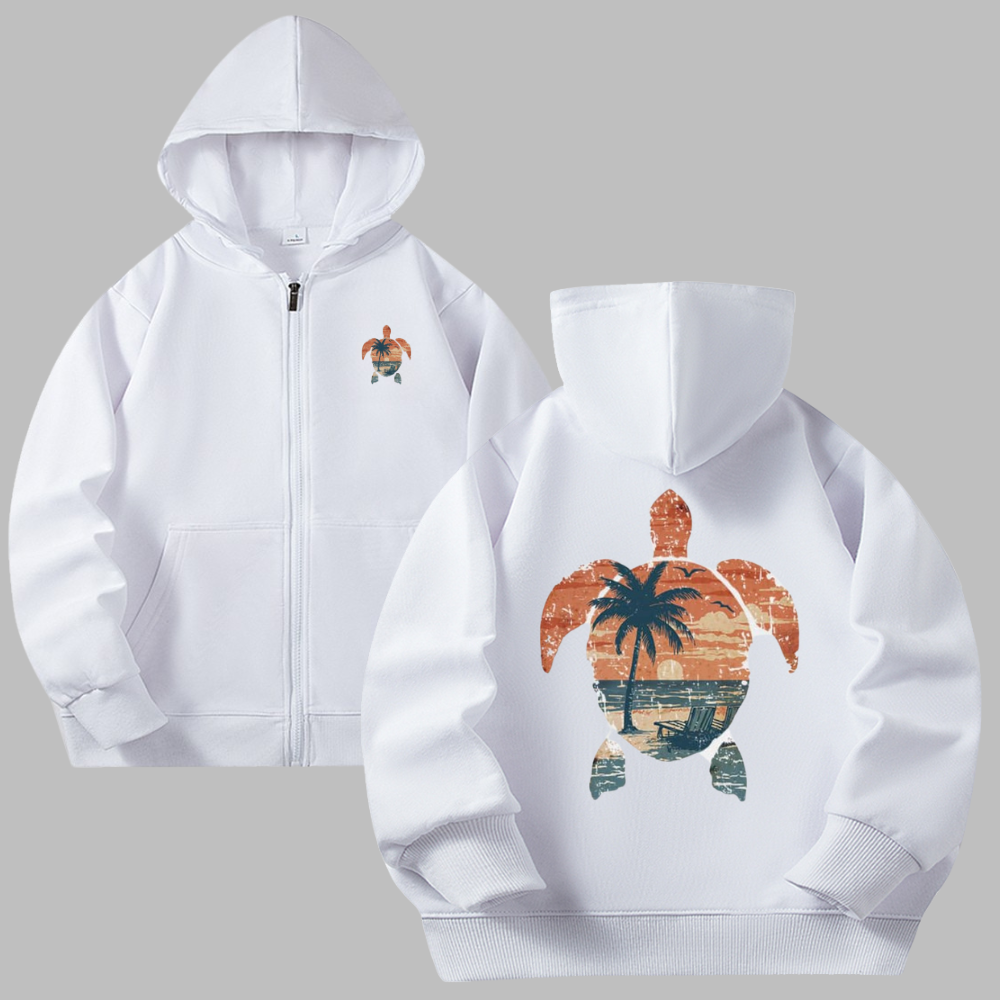 Tide Turtle Zip Hoodies