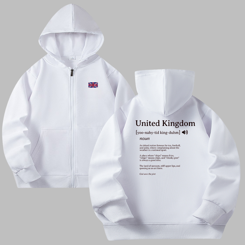 UK Zip Hoodies