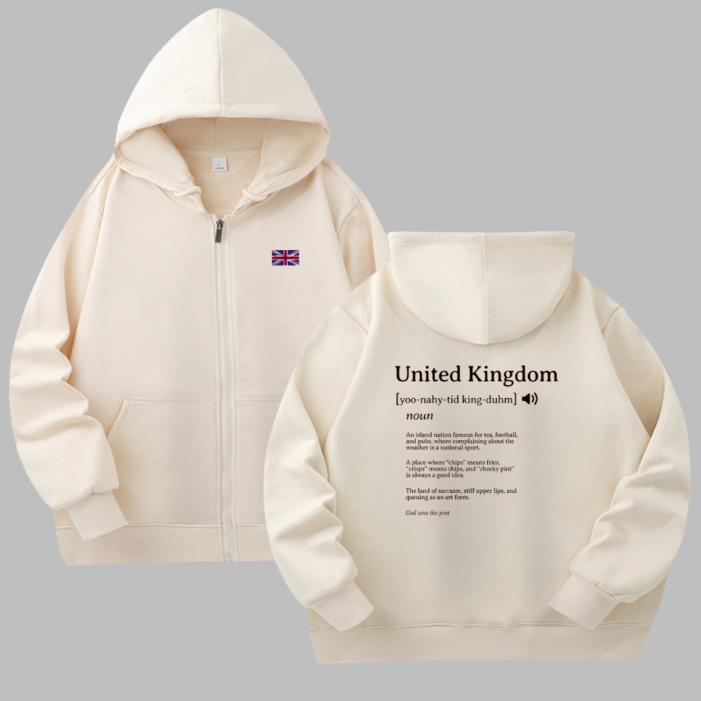 UK Zip Hoodies