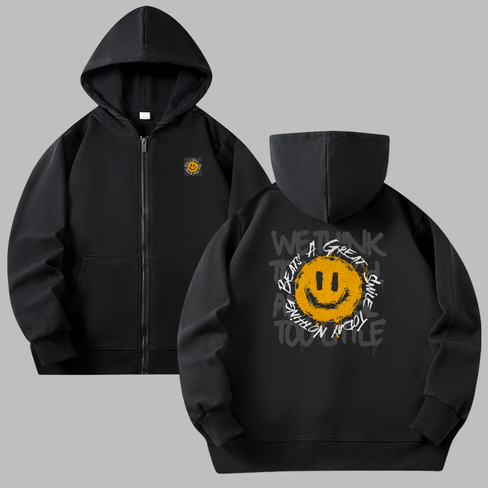Great Smile Zip Hoodies