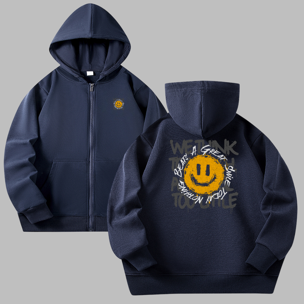 Great Smile Zip Hoodies
