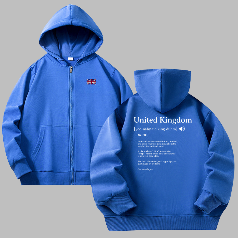 UK Zip Hoodies